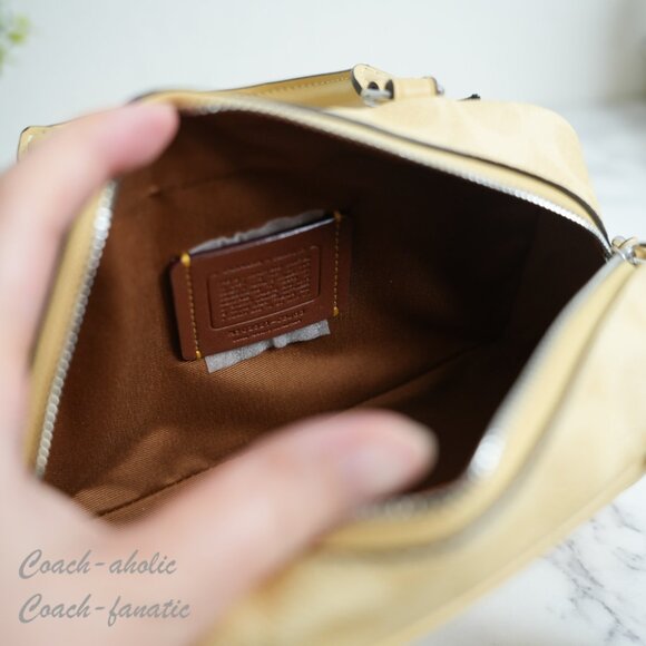 NWT Coach X Peanuts CBJ63 Satchel Crossbody Bag In Signature Canvas Charlie Brow - Picture 11 of 12